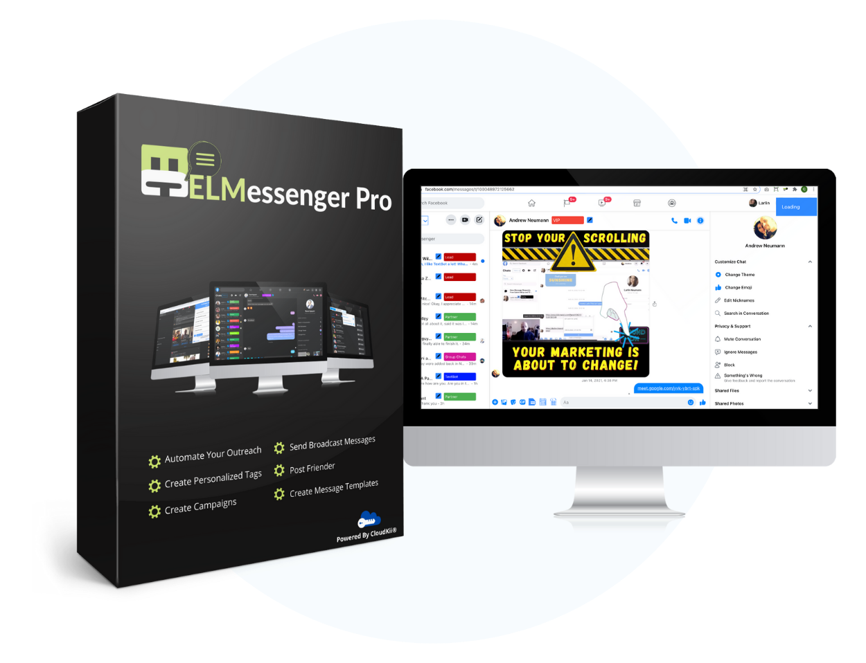 ELMessenger Pro Example Image